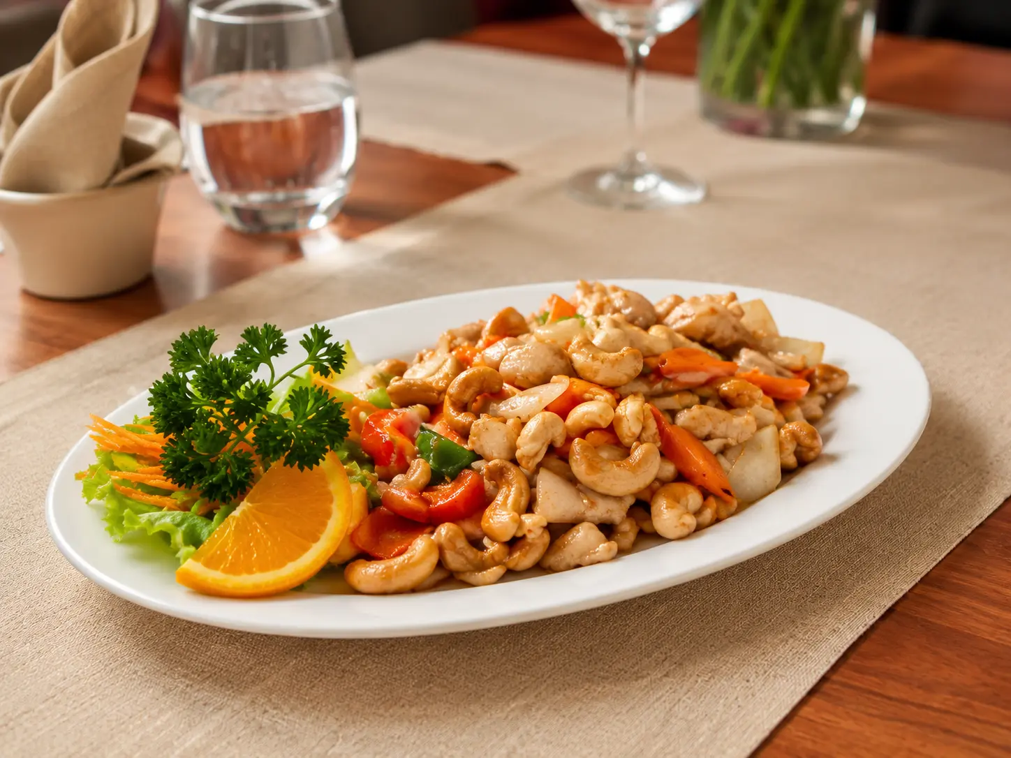 Poulet mit Cashewnüssen